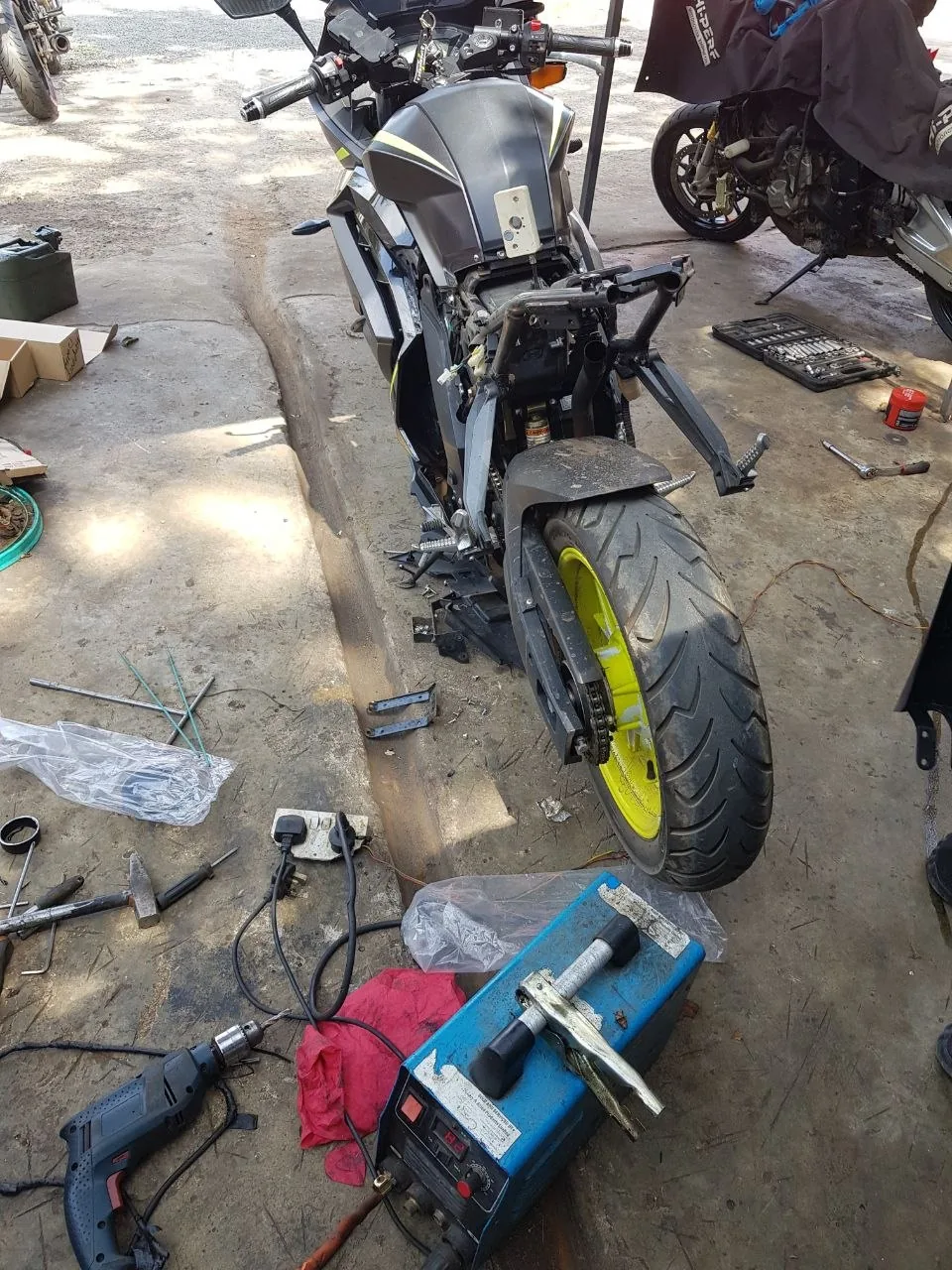 Taro 200 — custom exhaust — photo 3